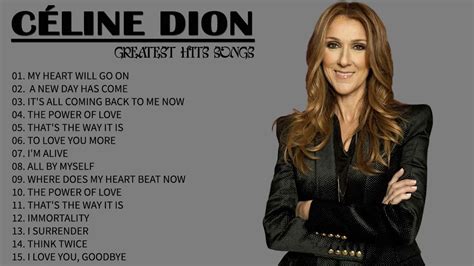 celine dion tops|celine dion top 40 songs.